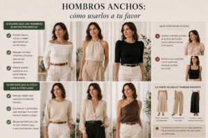 Cómo vestirse cuando tenés hombros anchos — y por qué no es un problema